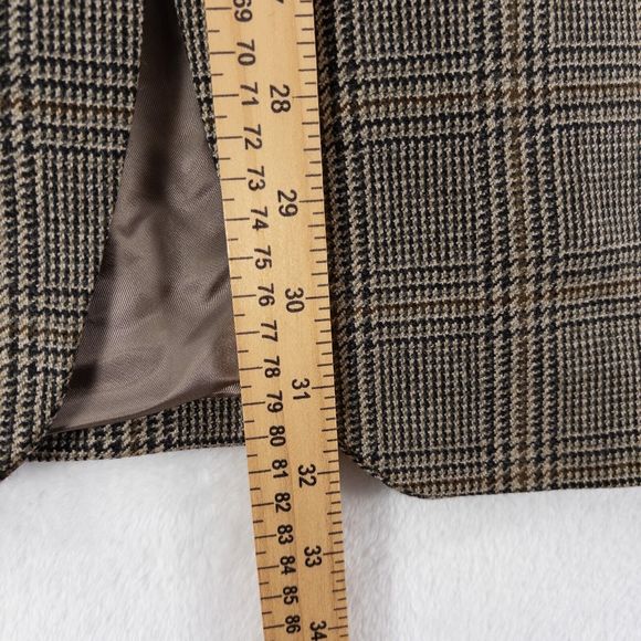 RBM Collection 100% Lambswool Brown 42R Blazer Jacket 2 Button Vented - Picture 8 of 14